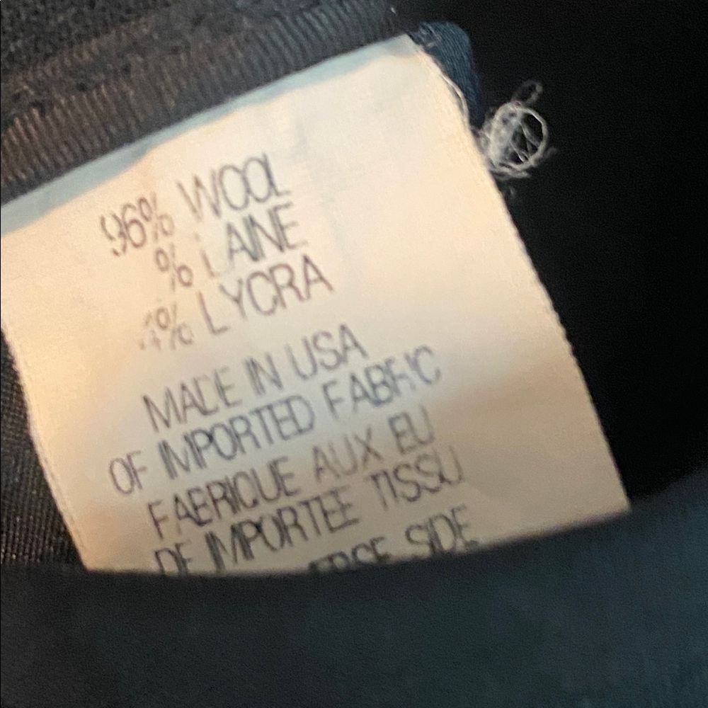 Theory Straight Leg Mid Rise Wool Blend Dress Pants - Picture 7 of 7